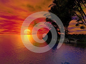 Nearly home for sunset