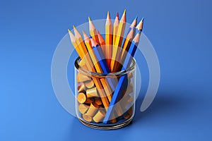 Neatly arranged back-to-school supplies for educational themes and classroom concepts