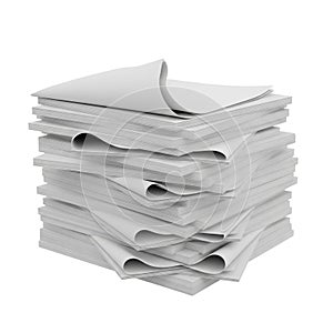 Stack of White Paper Sheets