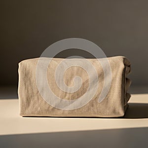 Contrast against the dark background, highlighting the fabric's natural