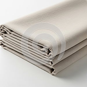 A neatly folded stack of light