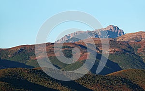 Nebbio mountain in Corsica island photo