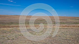 Nebraska landscape the Great Plains. Grassland and desert