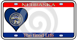 Nebraska License Plate