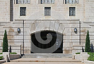 Nebraska State Capitol building entryway