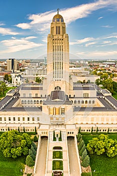 Nebraska State Capitol, in Lincoln, Nebraska