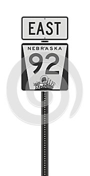 Nebraska State Highway road sign