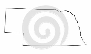 Nebraska State map