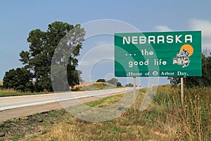 Nebraska Welcome Sign