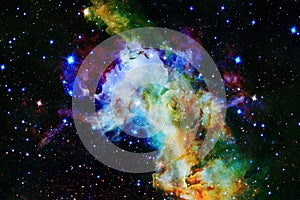Nebula, cluster of stars in deep space. Elements of this image furnished by NASA