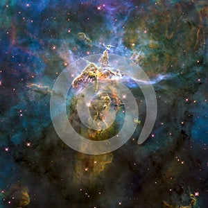 Nebula in cosmic space. Elements of this image furnished by NASA