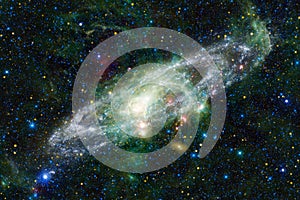 Nebula and galaxies in space. Elements of this image furnished by NASA