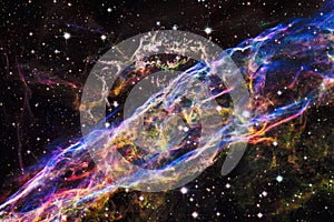 Nebula and galaxies in space. Elements of this image furnished by NASA