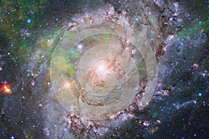 Nebula and galaxies in space. Elements of this image furnished by NASA