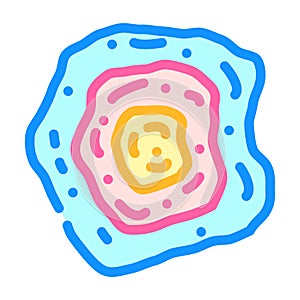 nebula galaxy color icon vector illustration