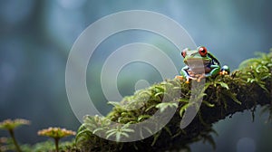 The Nebula-hued Frog in the Cloud Forest Mist