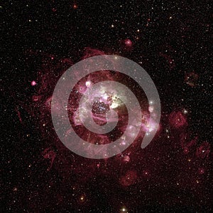 Nebula LMC N 44 in Large Magellanic Cloud.