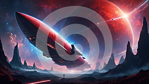 nebula serpent's celestial odyssey. ai generated