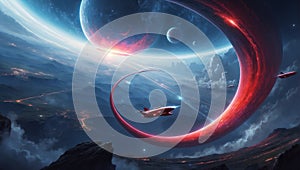 nebula serpent's stellar revelation. ai generated