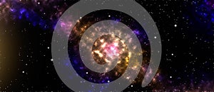 Nebula,star and galaxy, space background