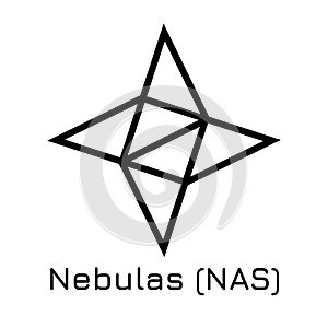 Nebulas NAS. Vector illustration crypto coin ic photo