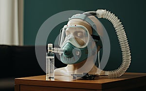 Nebulizer Mask on Table\