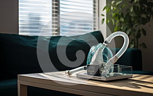 Nebulizer Mask on Table\