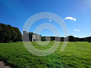 Necarne Castle in the distance Enniskillen Fermanagh Northern Ireland photo