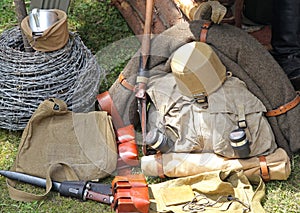 Equipment of slodier from world war II