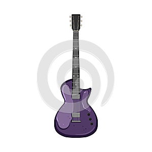 neck guitar music cartoon vector illustration