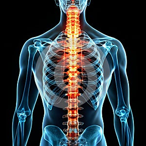 neck pain in X ray styl