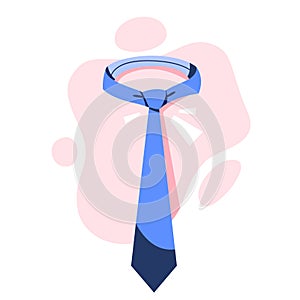 Neck tie, business clothing. Accessory for the formal suit