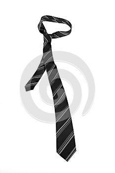 Neck tie over white