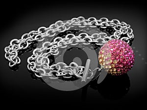 Necklace Balls - Silver Stainless Steel