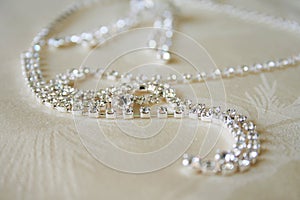 Necklace with diamonds photo