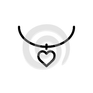 Necklace icon flat vector template design trendy