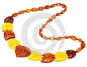 Necklace made of natural Baltic amber