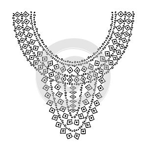 Neckline design illustration