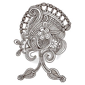 Neckline embroidery design