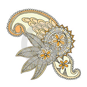 Neckline embroidery design