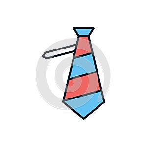 Necktie related vector icon