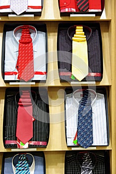 Necktie and shirts photo