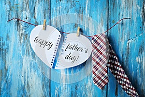Necktie and text happy fathers day