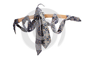 Neckties and Clothes Hanger