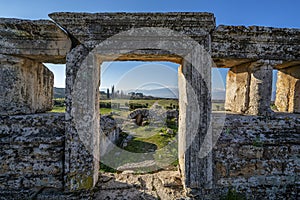 The necropolis of Hierapolis, Denizli, Turkey