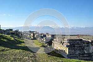 The necropolis of Hierapolis, Denizli, Turkey