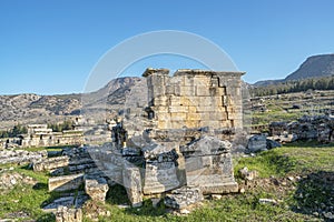 The necropolis of Hierapolis, Denizli, Turkey