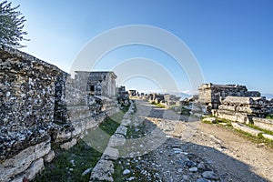 The necropolis of Hierapolis, Denizli, Turkey