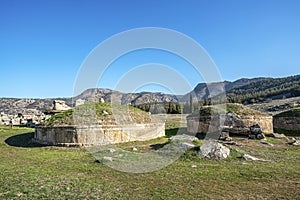 The necropolis of Hierapolis, Denizli, Turkey