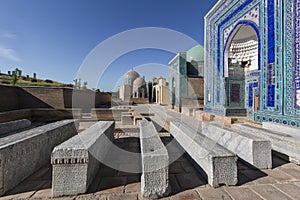 The necropolis of Shakhi Zinda, in Samarkand, Uzbekistan.